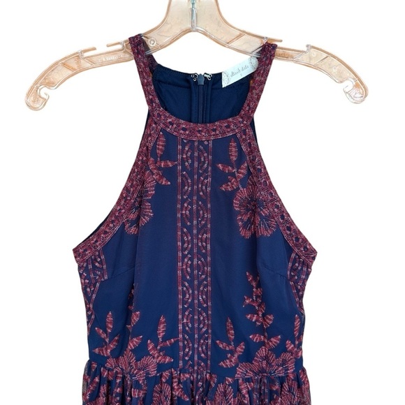 Altard State Embroidered Halter Sleeveless Maxi Dress, Small - Picture 4 of 13